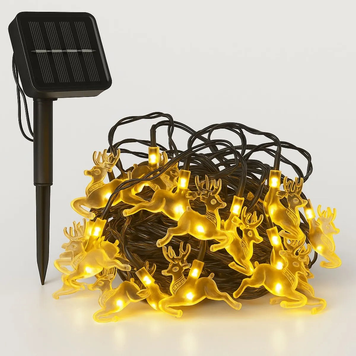 luces navidad solar 5m 20led(8283)